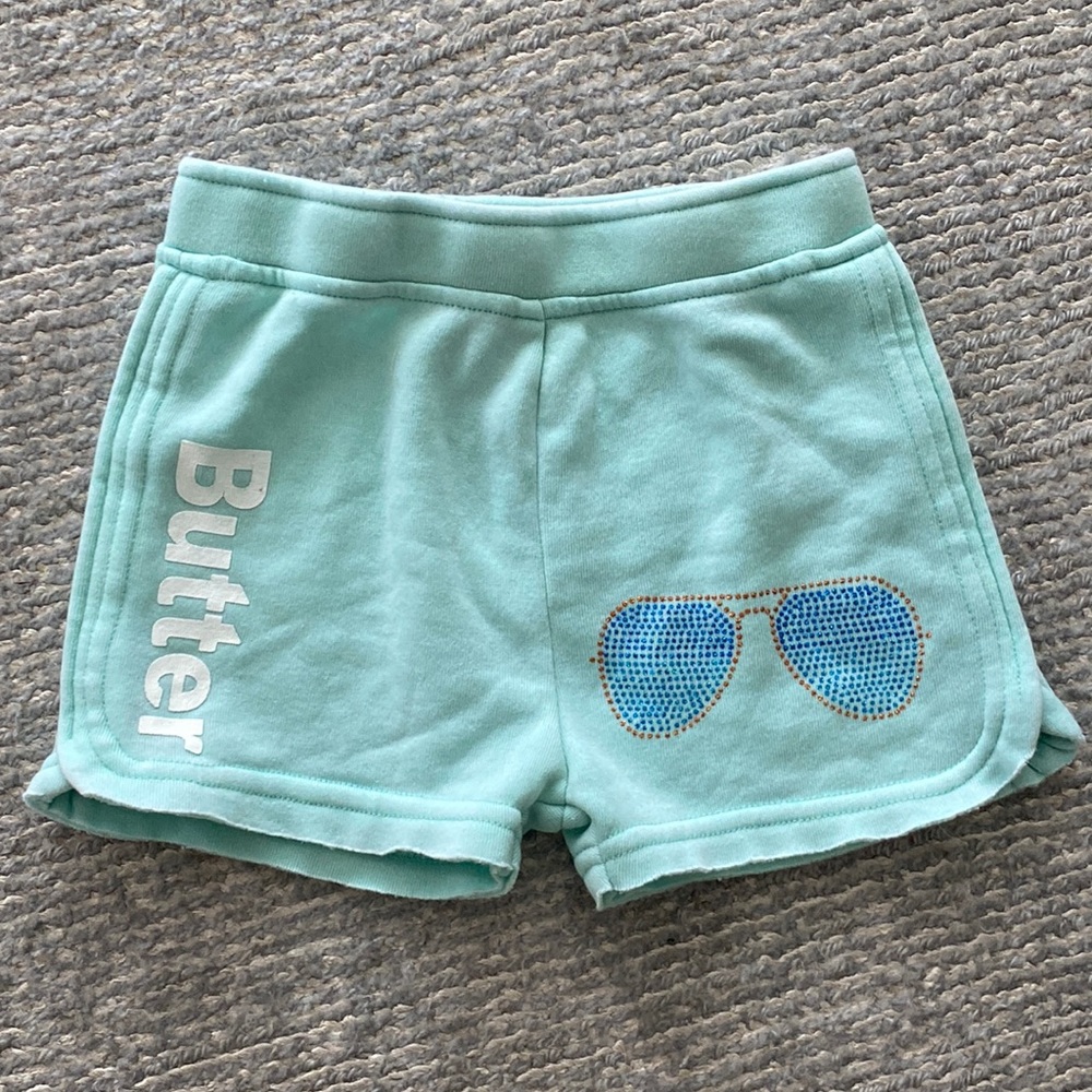New BUTTER Super Soft Girls Jeweled Shorts - Size 4T